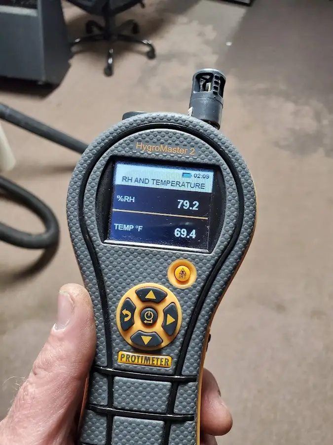 Moisture meter humidity assessment for Fire & Smoke Damage Restoration in Dickinson